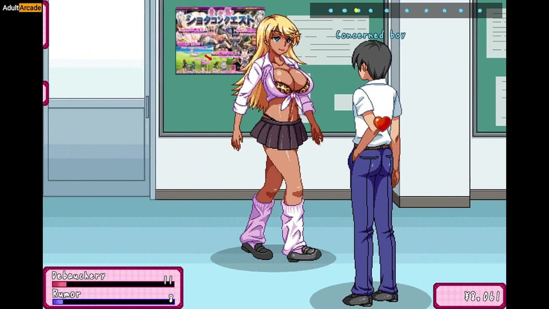 LewdArcade: Učitelka ukazuje prsa studentům na vysoké škole - slečna Kyoko chce udělat