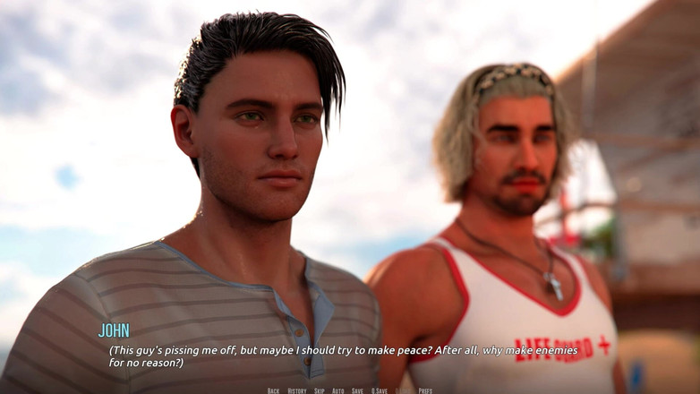 3D Cartoon Porn: Domino Beach 2: доленосна нічна прогулянка Джонні з Емілі