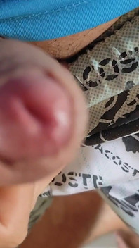 Closeup of Uncircumcised Veiny Cock Jerking off.