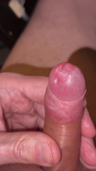 Small Uncut Cock Cums a Lot