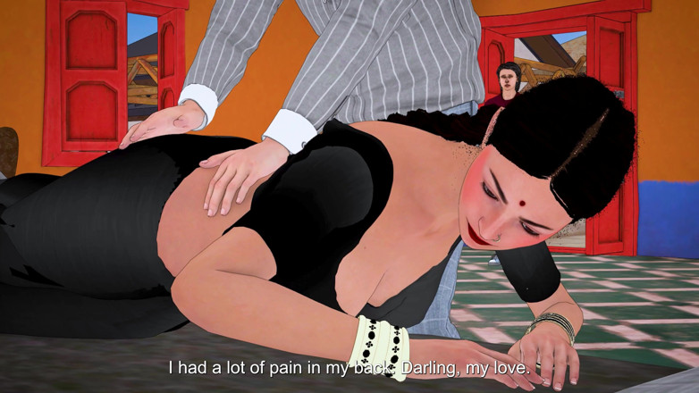 Piya Bhabhi: Desi Indian Stepmom Pink Pussy Black Saree the Stepson Fell...