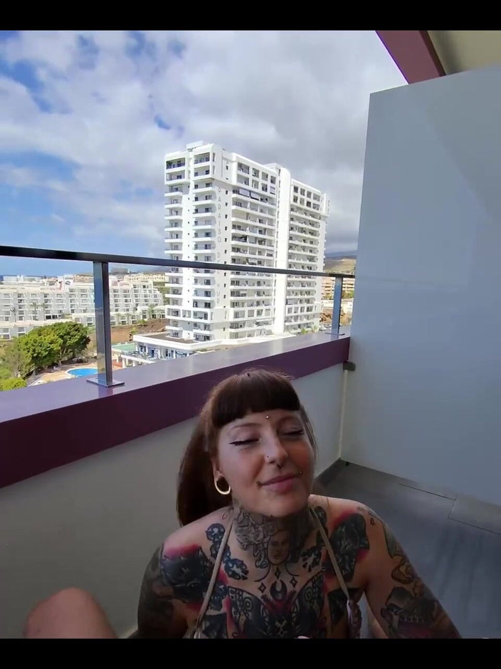 Only Owain: Sneaky Balcony Blowjob