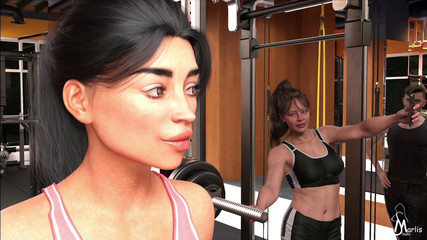 Trans Maaya: Bayan Moore futanari spor salonu eğitmeni tarafından egzersiz yapmaktan bıkıyor