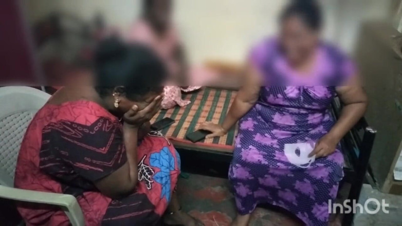 Tamil lesbian: Three Aunty Hot Discussion