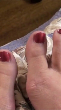 Julia Ann Paints Her Toes