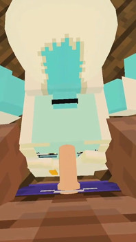 Minecraft Jenny Mod викликає джина під назвою Allie і бажає сексуальних послуг від неї, як глибокий заглот