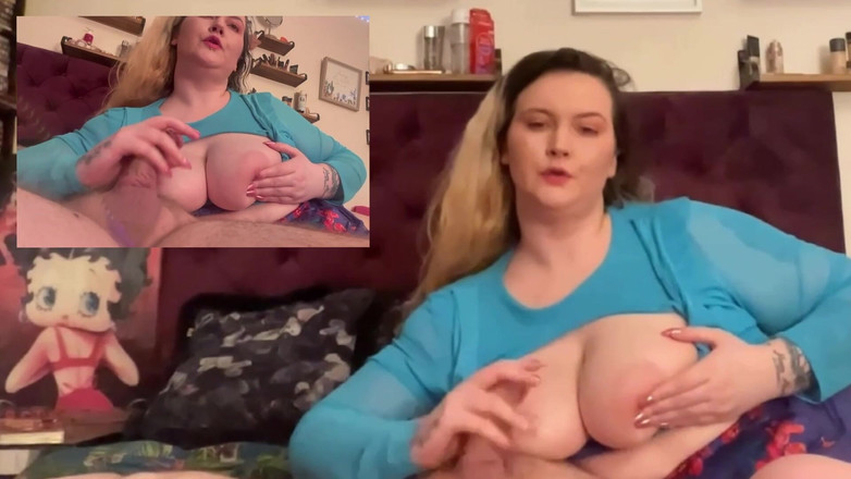 MissFFW: Femeie mare și țâțoasă călărește pula apoi îl masturbează până la o ejaculare...