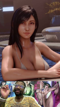 Big Huge Milky Breast Ass Tifa Shows You Her Tasty Milkies