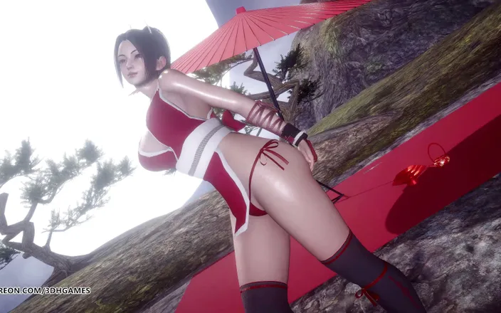 3D-Hentai Games: [MMD] cold water Mai Shiranui sexy striptease 4K 60FPS DOA