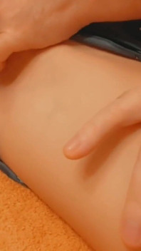 Petite Girl for Stretching by Stepdad's Finger