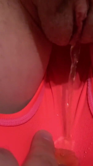 Thumbnail of She fills her bikini bottom with a good golden shower