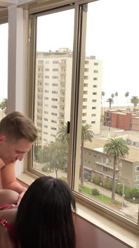 Nádherná ebenová modelka Isabelle Miller je ošukaná bwc v hotelu