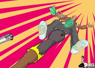 Dukes Hardcore Honeys: Big booty ebony superheroine captured by aliens