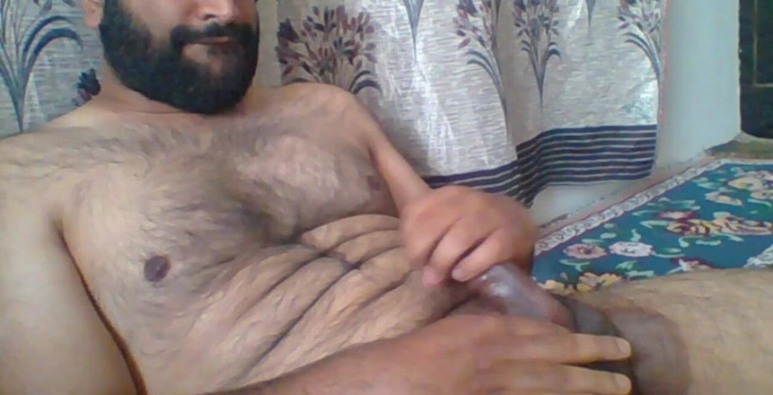 BibearXXX: Hot Cummm Load on My Hairy Belly While Moaning