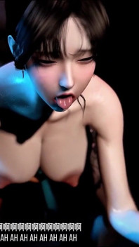 큰 엉덩이의 픽셀화 여신 - 3D 애니메이션 헨타이