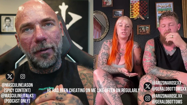 Raw and Uncensored with Masculine Jason: Pornohvězda zpověď - Arizona Rose a Gerald Bottoms (epizoda 207)