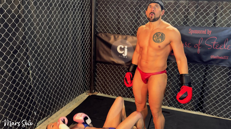 Mars solo: 拳击比赛：Mars solo和sam stout在长期对手之间的三轮战斗中，垃圾谈话，第一人称视角