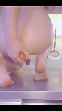 How Many Carrots Can This Bunny Fit in Her Ass?