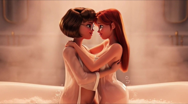 My night collection: Velma și Daphne predându-se la cele mai profunde dorințe senzuale fierbinți în...