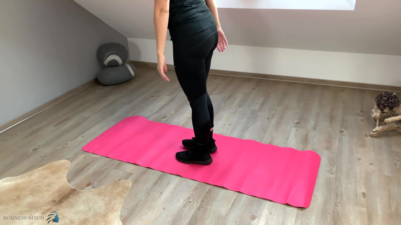 Business Bitch: Business woman trains in gym to stay fit