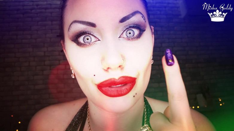 Goddess Misha Goldy: Sph和处女羞辱你恶心！