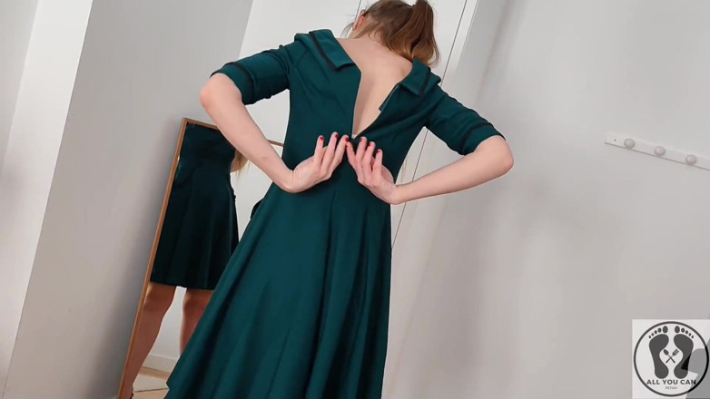 All You Can Fetish: MILf Alice Maze vintage bielizna zielona sukienka CEi sex swing
