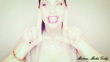 Goddess Misha Goldy: Worship my lips, loser symbol and middle finger! Humiliating JOI
