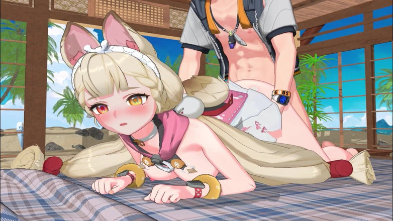 NSFWOtaku: Zenless Zone Zero - Yuzuha en Alice's geheime strandseks met wijze -...