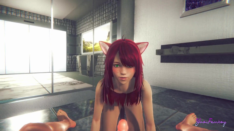 Yaoitube: Yaoi Femboy Erito - POV honění, kouření a šukání