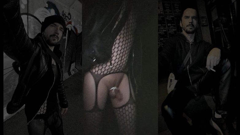 kinkygaynudist: 핫한 비 산책 (가터와 불지 메깅스)