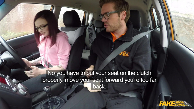 Fake Driving School: Fake Driving School - Wild &amp; Naughty Petite American Chloe Carter Strips...
