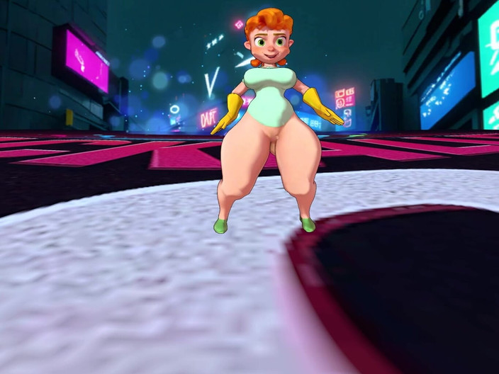 VR-Backalleytoonz: Tante pantat bahenol lagi asik twerking pantat bahenolnya