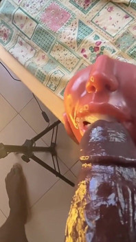 BBC Toy Throat Fuck Experience