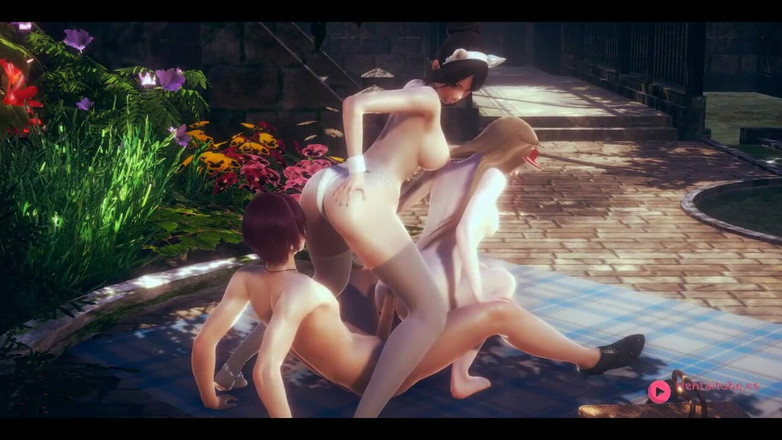 HentaiTubes: Orgy Hentai 2 Girls 2 Boy