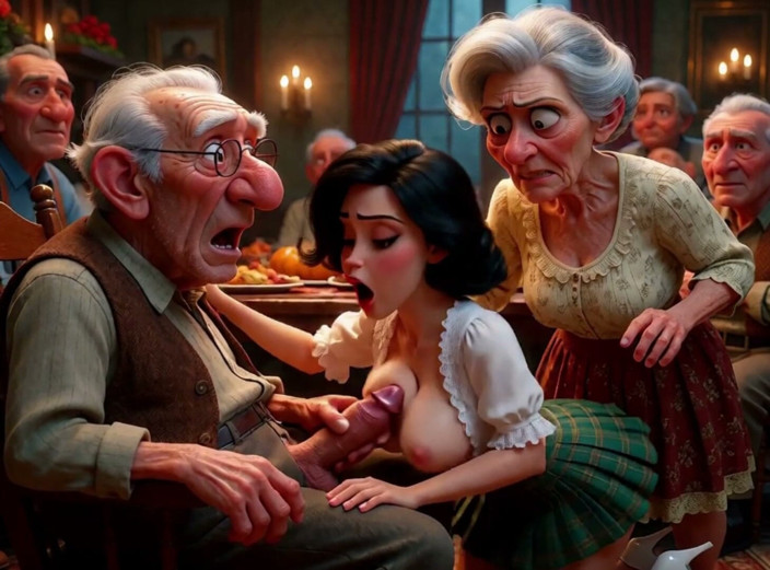 My night collection: At a Dinner for the Elderly, a Young Woman Arrived...