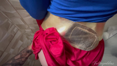 Shamelesscouple: Bezradna supergirl pokonana, wykorzystana i w lewo cummed