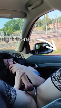 Risky Flashing at a Busy Parking Lot and Cumshot Close to a Highway