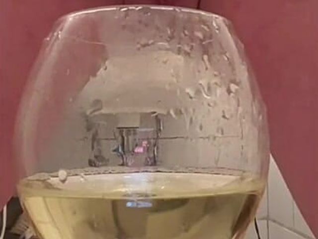 Pee in the Glass and Pouring Pee Over Myself and My Big Tits and Little Tease Pee From My Nipples (Aqua Pola)