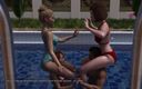 3D Cartoon Porn: Asramaku 4 - permainan di kolam renang - tandai bermain dengan saudara tirinya...