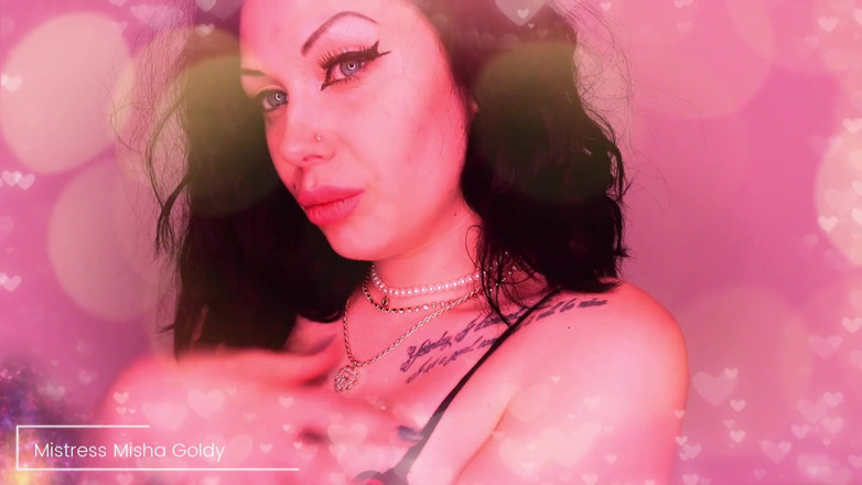 Goddess Misha Goldy: 崇拜我的水晶嘴唇！撸管
