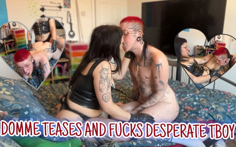 Domme Teases and Plays with Desperate T-boy (Punk Goblin) Domme Teases and Plays with Desperate T-boy (Punk Goblin)