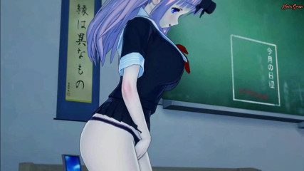 Hentai Smash: 藤原千佳が部室で可愛いマンコを指で弄る - かぐや様 Love Is War Hentai.