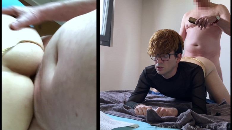 Gabriel Faggot: Young Amateur Boy Getting Fucked in the Ass by Old...