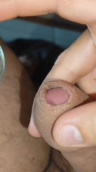 Manly Man Has Big Explosion of Cum in Mason Jar.