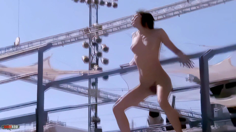 MMM100: Barbara-nux 핫한 젊은 갈색 머리 Barbara Nux 옷 벗기