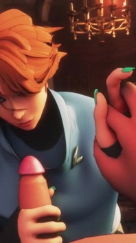 Sypha Belnades Gives You a Handjob While Holding Your Hand