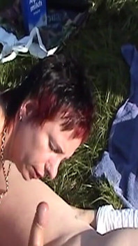 Insatiable Mature Cougar Drains Older Cock Outdoors