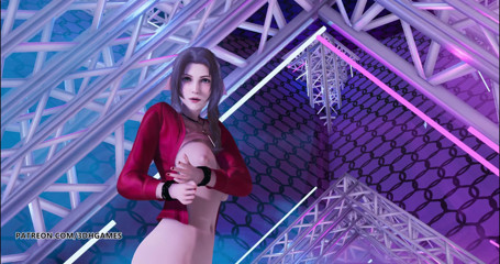 3D-Hentai Games: T ara - Numbernine Aerith Tifa Lockhart 벌거벗은 kpop 댄스 퍼플 드레스 파이널 판타지 7 리메이크