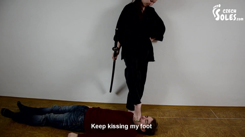 Czech Soles - foot fetish content: Samurai Girl Foot Domination