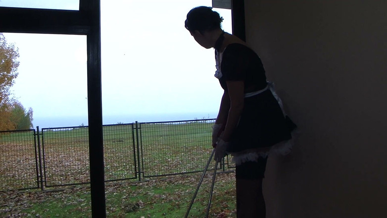 Wanilianna: Kinky meid in zwarte netkousen 1